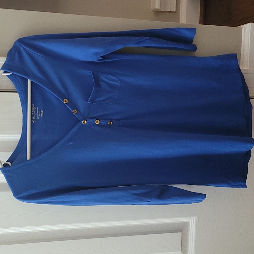 Lily Pulitzer Blue 3/4 sleeve